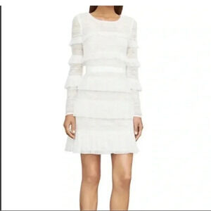 NWT $338 BCBGMAXAZRIA Darin Floral Lace Cocktail Dress Sz 10